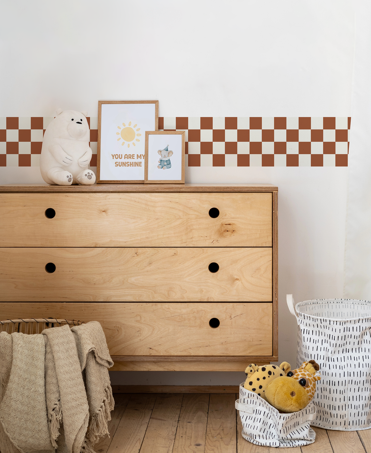 Checkerboard Wallpaper Border