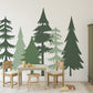 Woodland Pines Silhouette Decal set