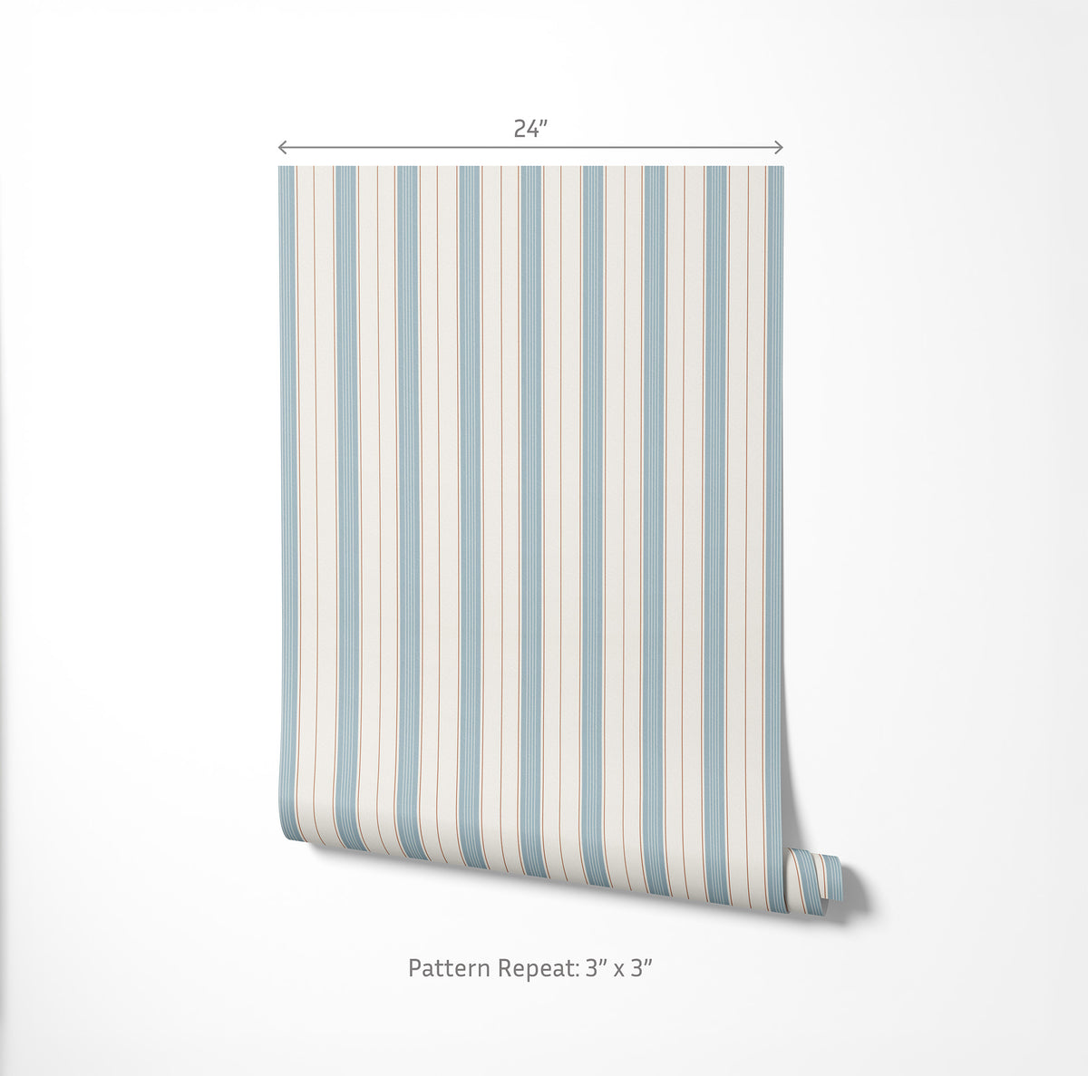 Light Maritime Stripe Wallpaper