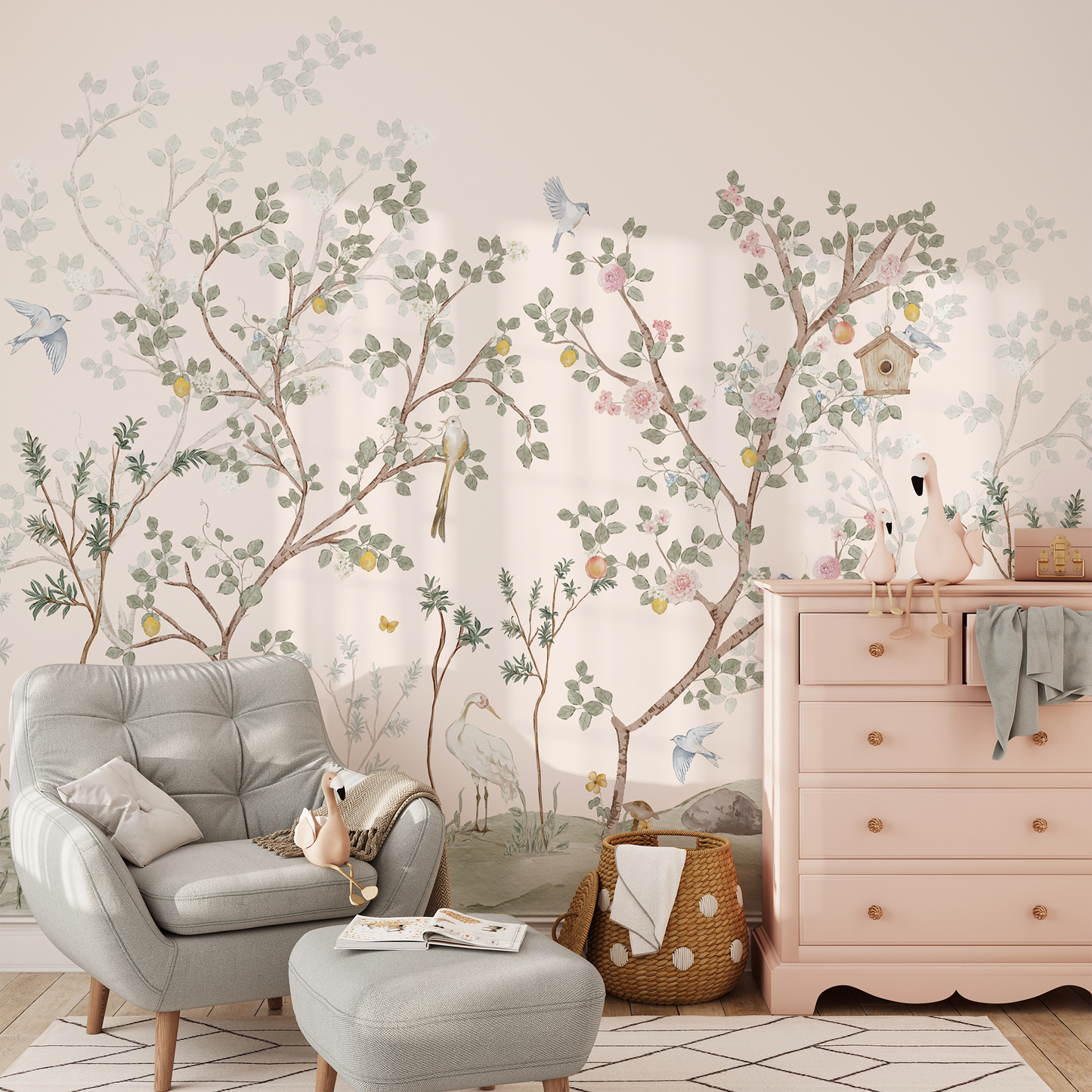 Meadowsong Chinoiserie Mural