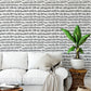 Geometric Black Brush Strokes Wallpaper