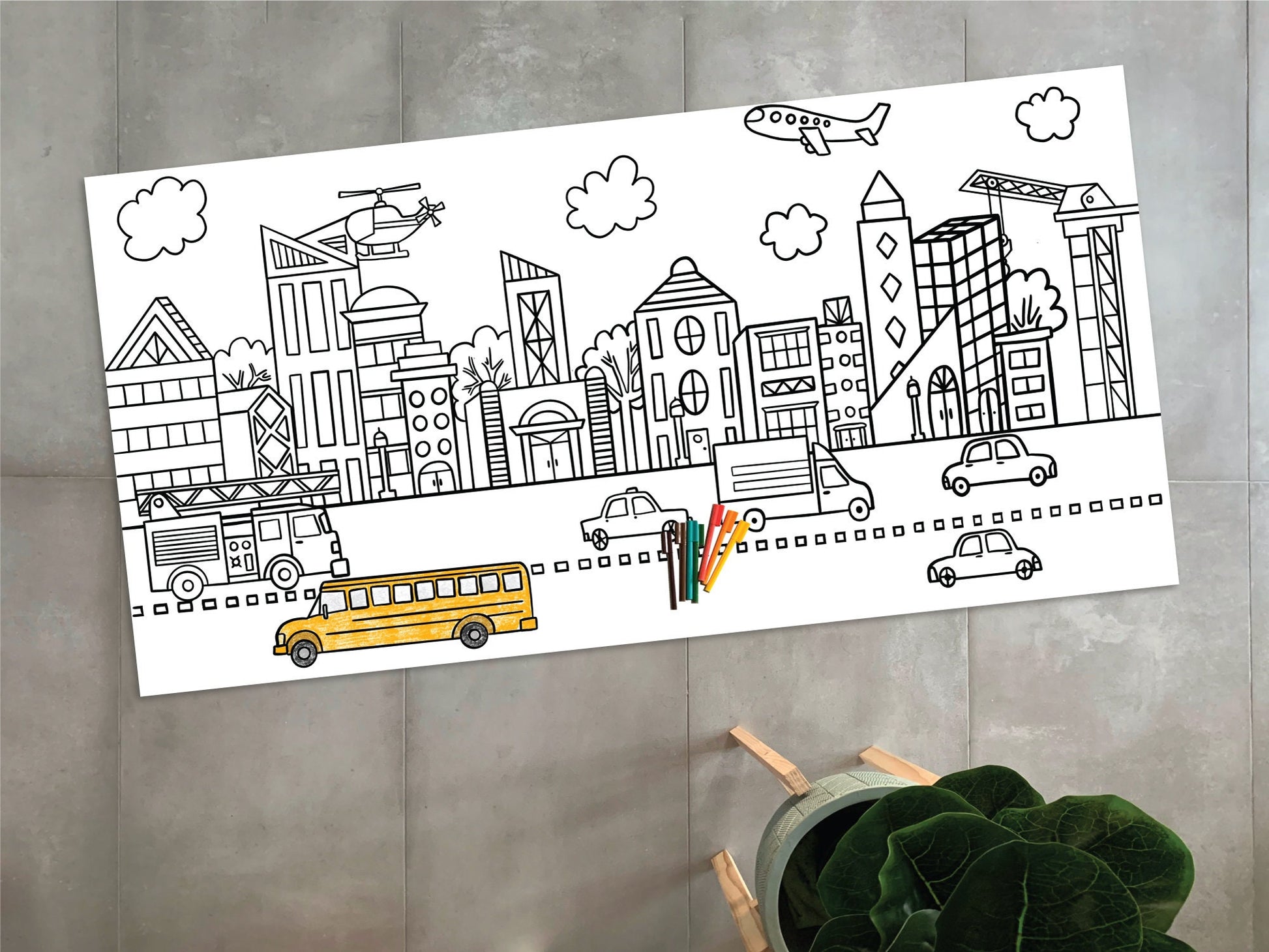 Giant City Colouring in Banner