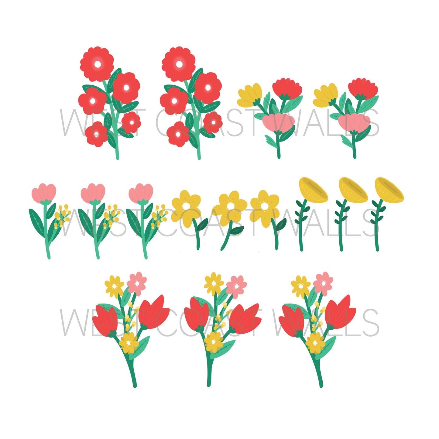 Bold Flower Wall Decals