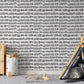 Geometric Black Brush Strokes Wallpaper
