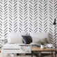 Drawn Herringbone Wallpaper