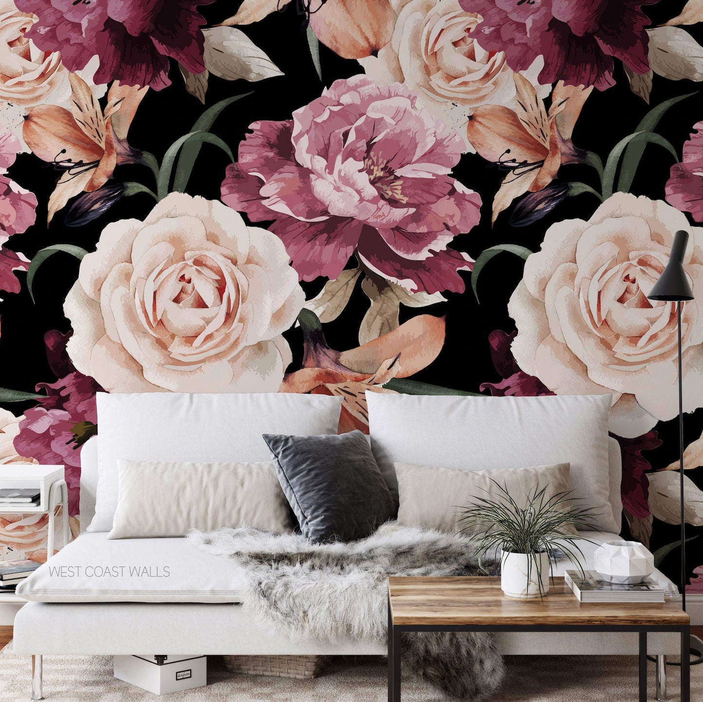 Moody Floral Wallpaper