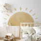 Large Watercolor Sun Removable Wall Decal