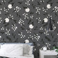 Black and White Floral Wallpaper