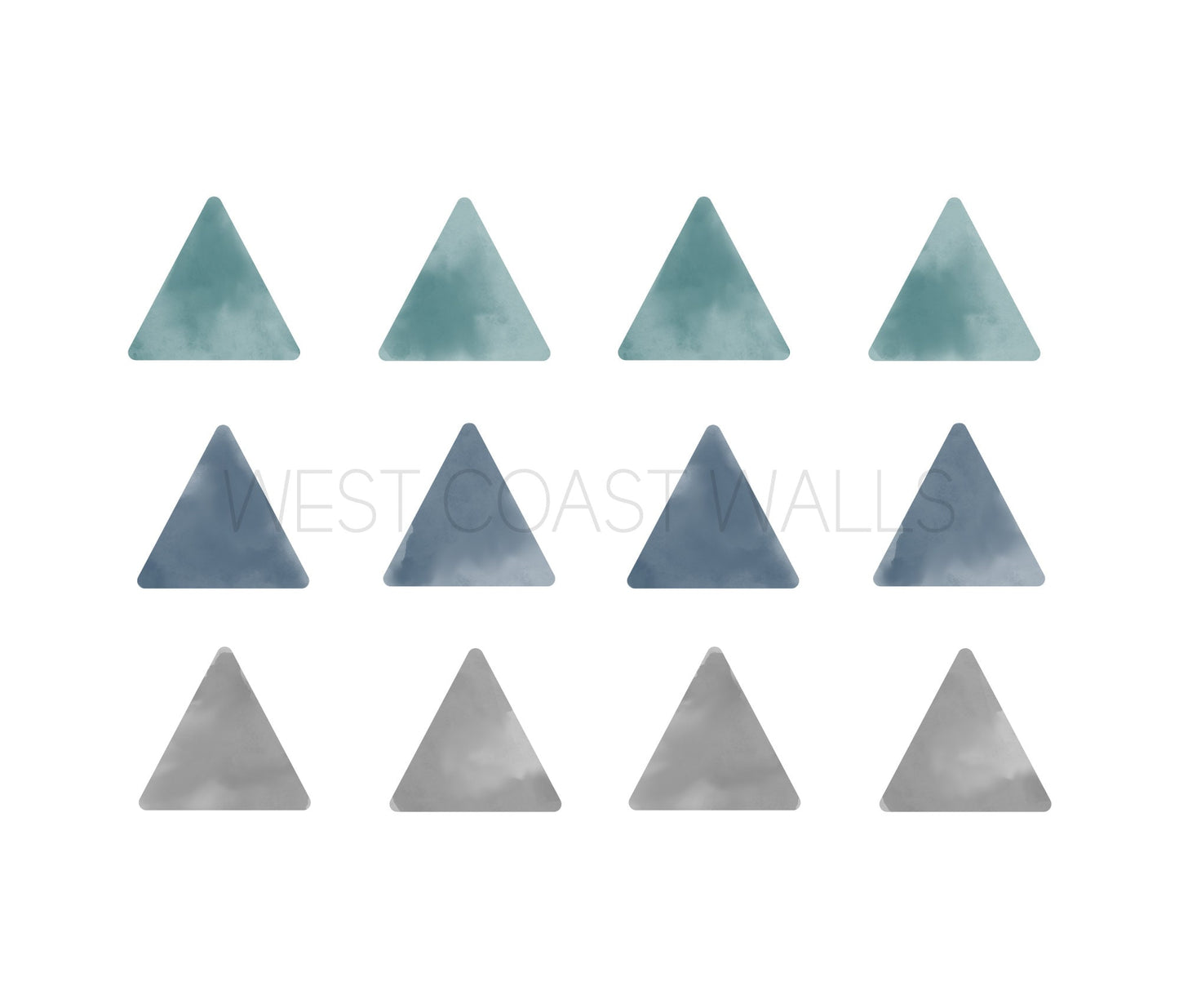Watercolor Triangle Removable Wall Decals