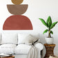 Set of 3 Abstract Textured Wall Decals / Semi Circle Wall Decals / Abstract Walls / Half Circle Decals / Boho Wall Decals / Boho Wall Art
