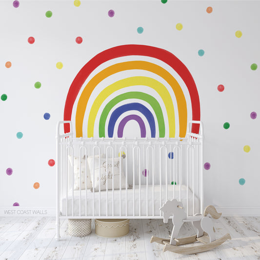 Painted Rainbow Removable Wall Decal
