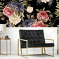 Dark Peony Blooms Wallpaper