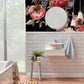 Dark Peony Blooms Wallpaper