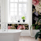 Dark Peony Blooms Wallpaper