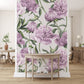 Soft Lilac Peony Floral Wallpaper