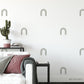 Small Striped Arch Removable Wall Decals