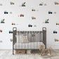 Neutral Construction Vehicles Removable Wall Decals