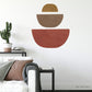 Set of 3 Abstract Textured Wall Decals / Semi Circle Wall Decals / Abstract Walls / Half Circle Decals / Boho Wall Decals / Boho Wall Art
