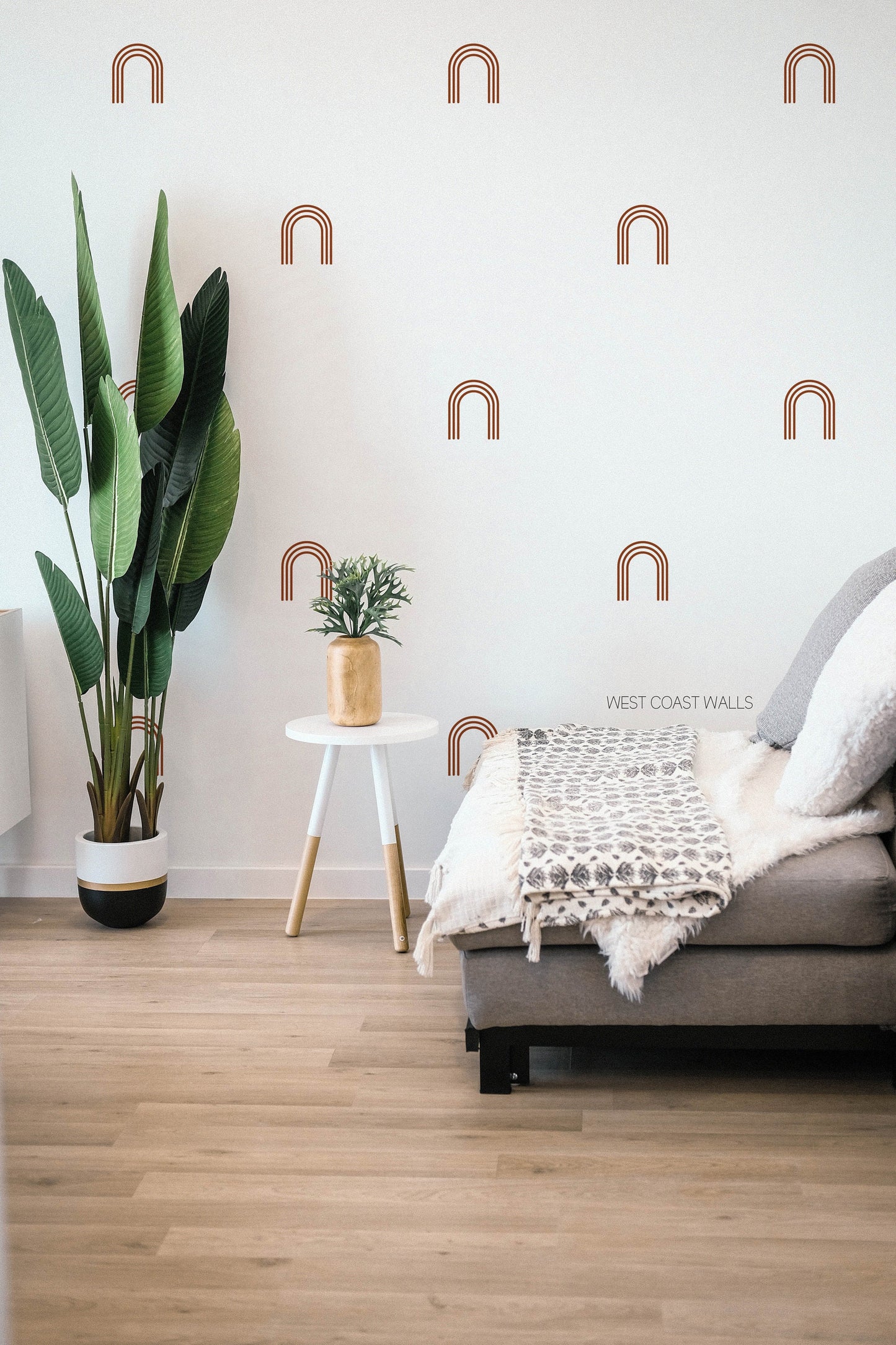 Small Striped Arch Removable Wall Decals