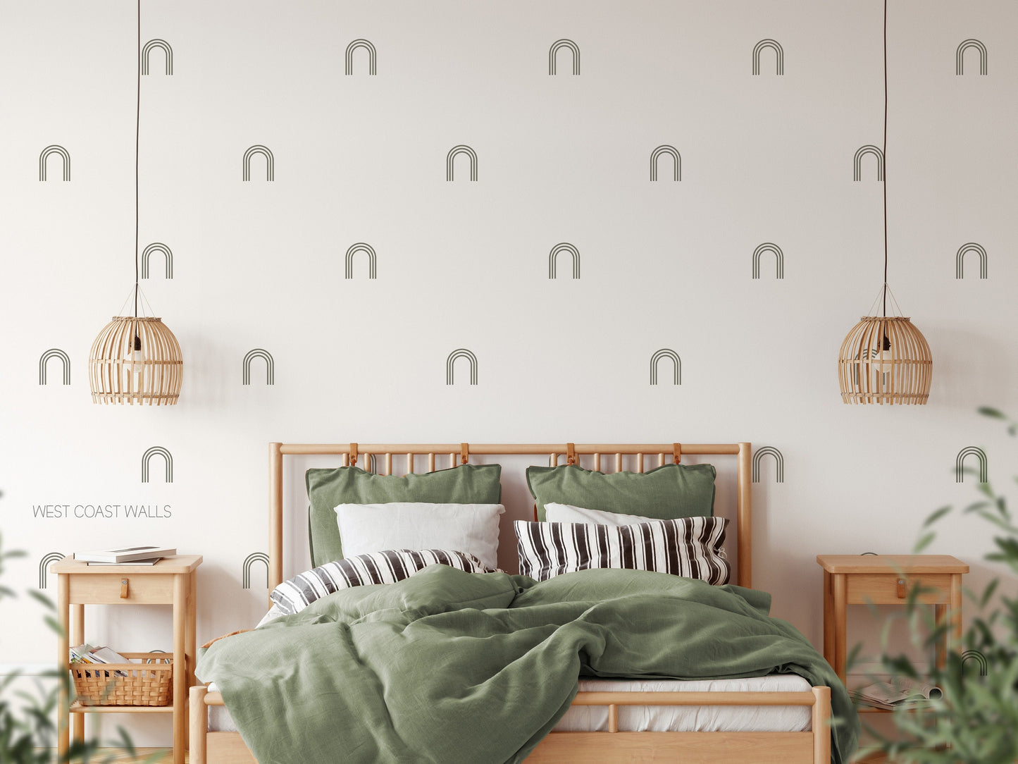 Small Striped Arch Removable Wall Decals