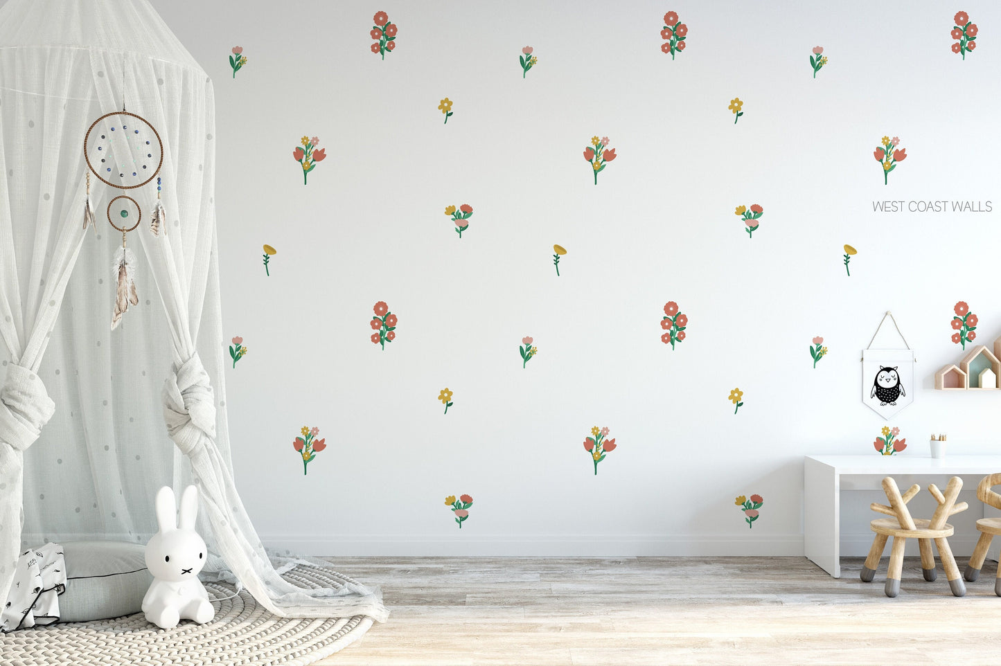 Muted Wildflower Removable Wall Decals