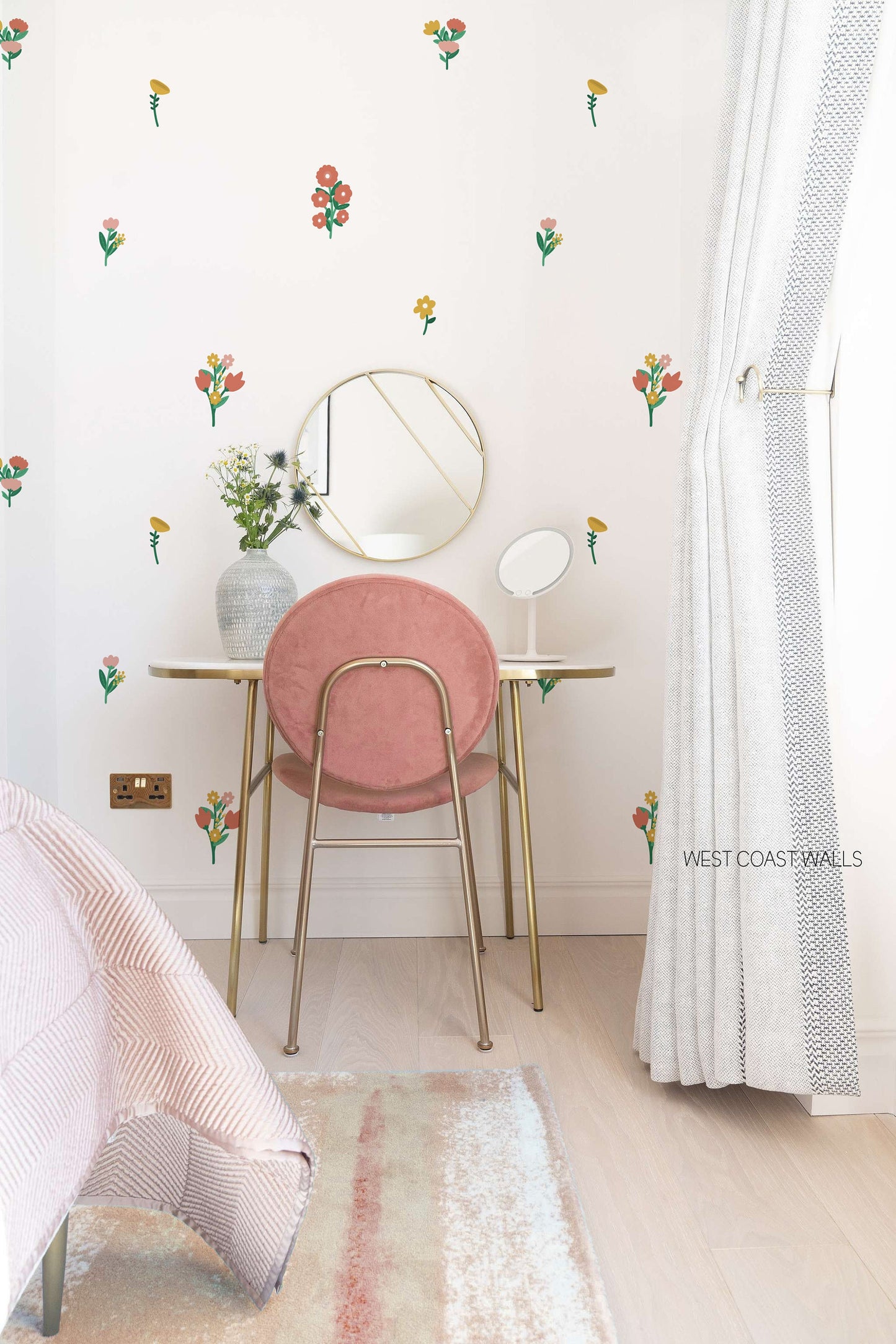 Muted Wildflower Removable Wall Decals
