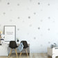 Grey Watercolor Removable Polka Dot Wall Decals