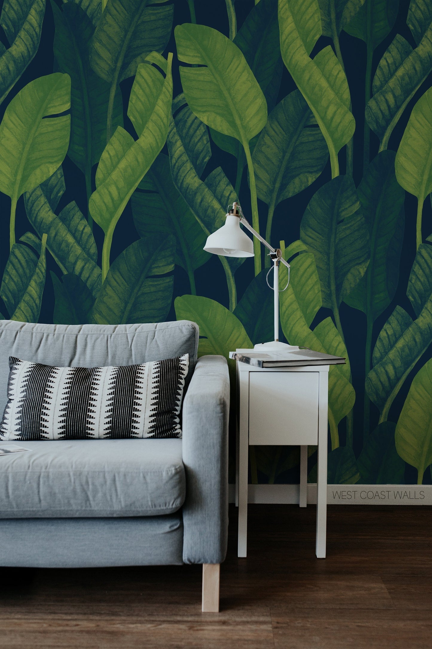 Painted Banana Leaves Wallpaper