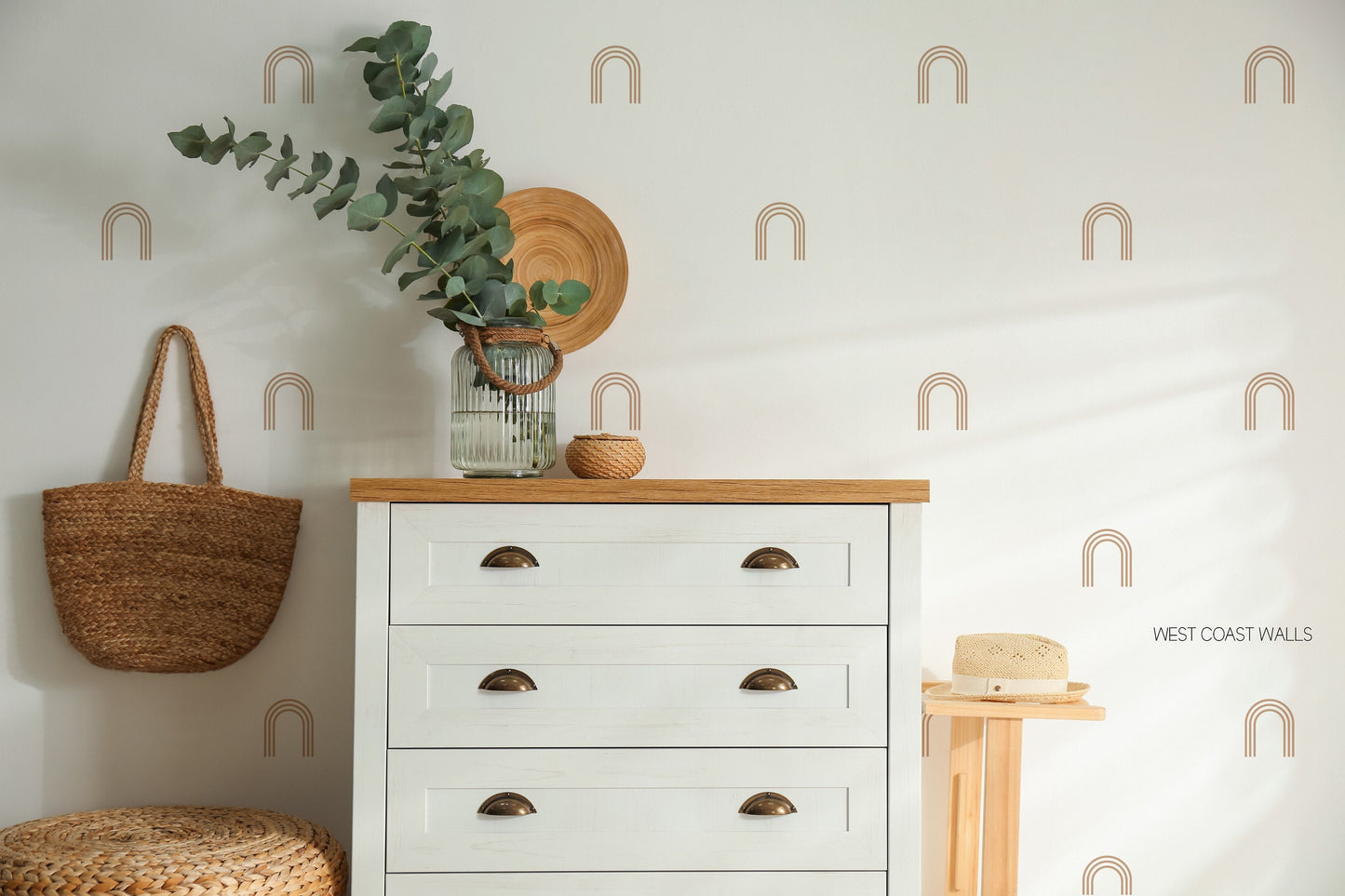 Small Striped Arch Removable Wall Decals