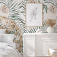 Floral Tropical Monstera Leaves Wallpaper