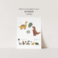 Muted Mini Dinosaur Removable Wall Decals