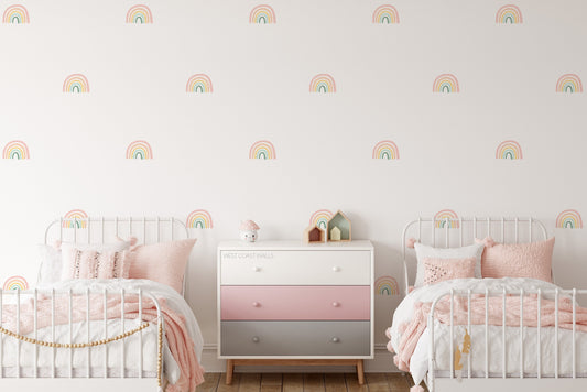 Pastel Rainbow Removable Wall Decals