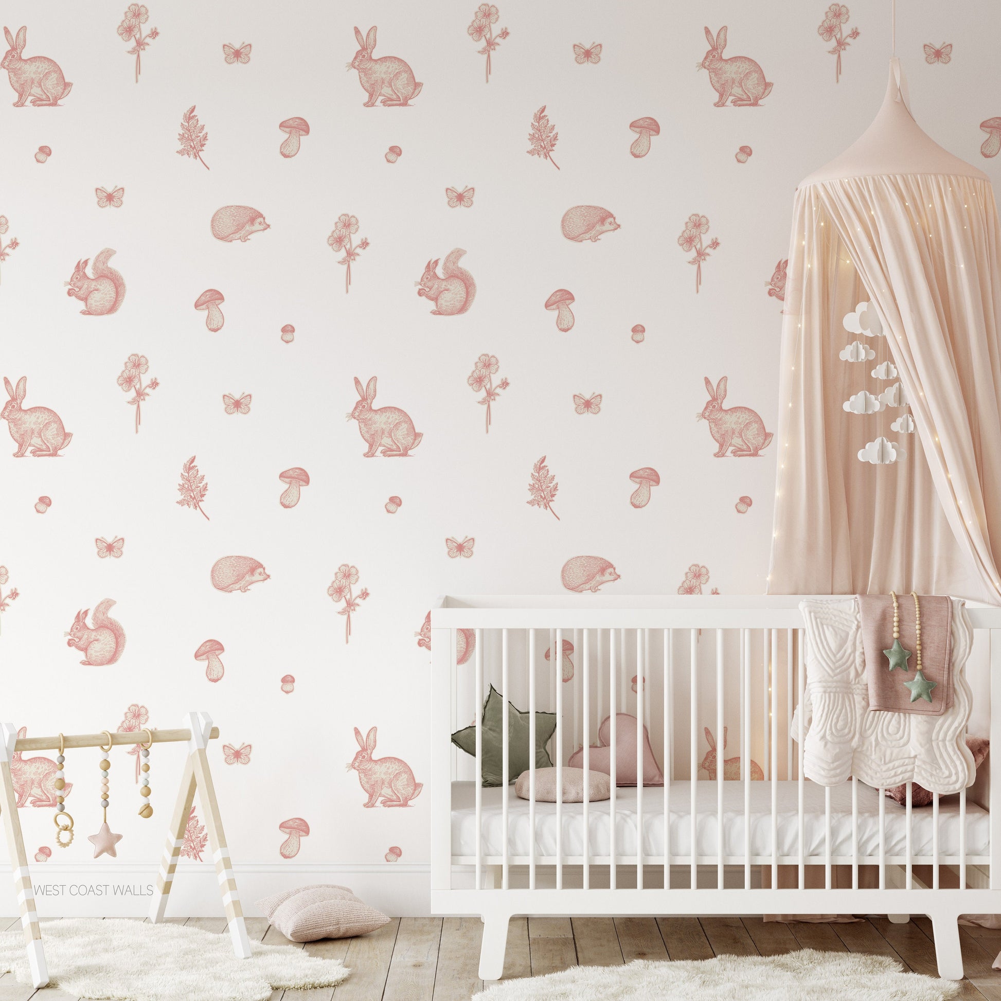 Whimsical Woodland Animal Removable Wall Decals