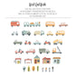 Transportation Vehicles Removable Wall Decals
