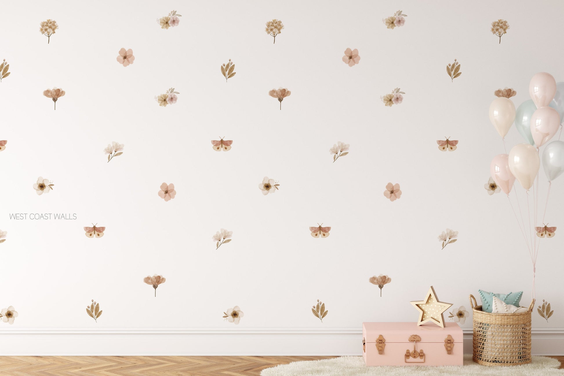 Eva Floral Butterfly Decals