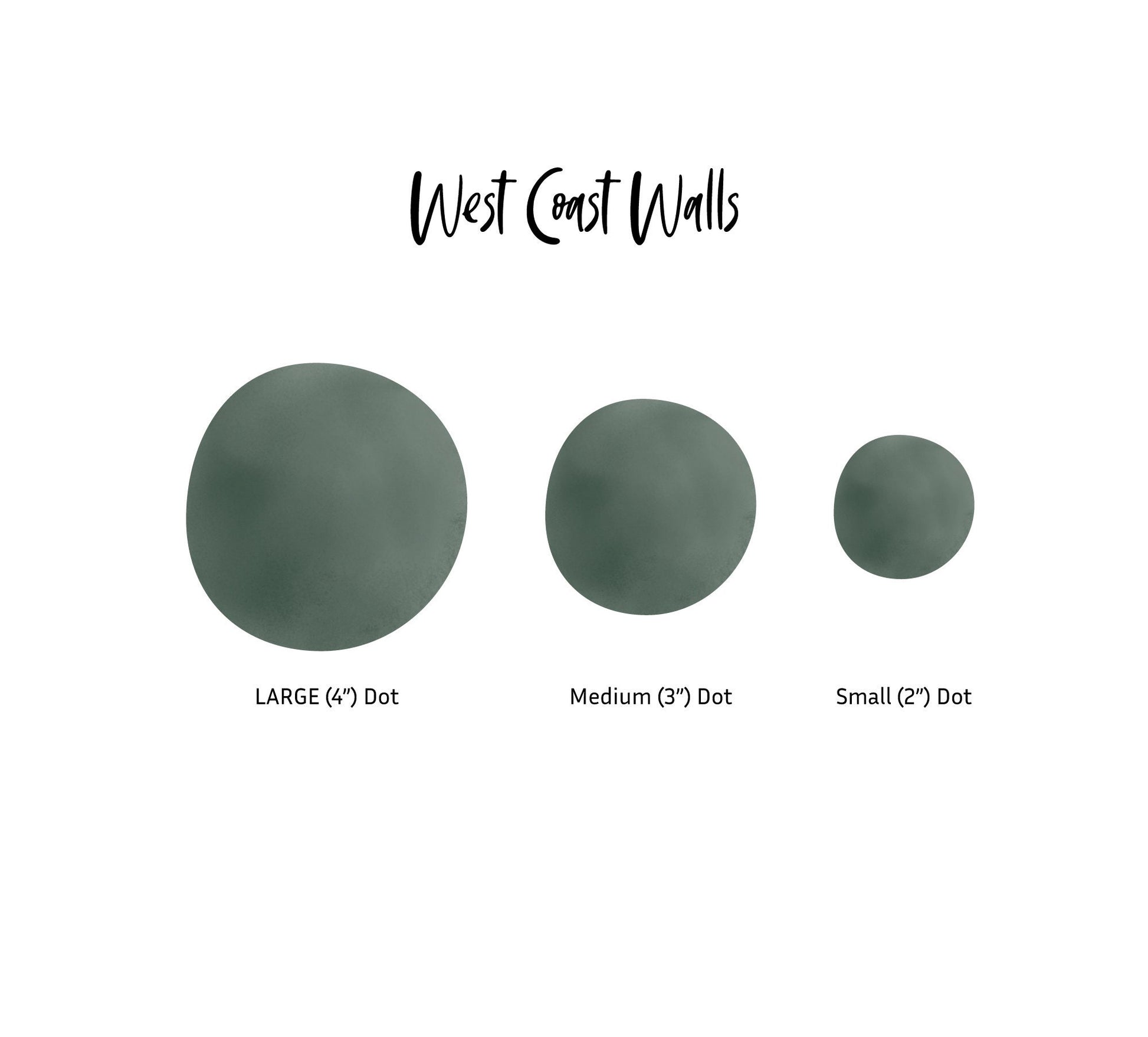 Green Ombre Removable Watercolor Dots