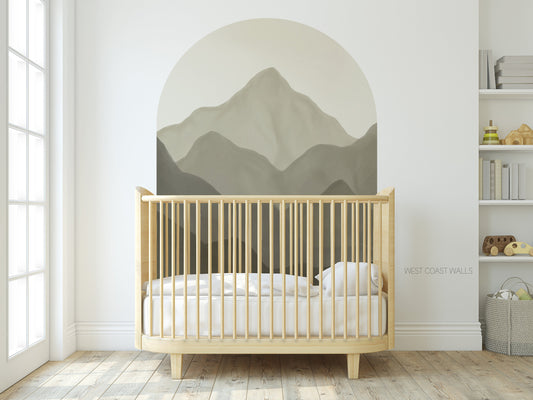 Painted Mountains Removable Arch Decal