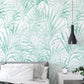 Mint Coastal Palm Wallpaper