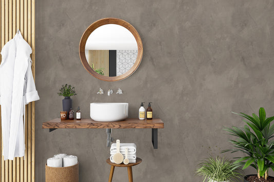 Taupe Textured Style Wallpaper