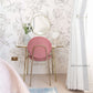 Large Delicate Drawn Floral Wallpaper